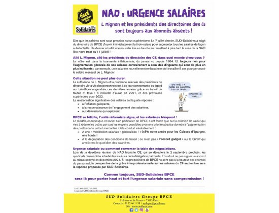 NAO 2022 - URGENCE SALAIRES